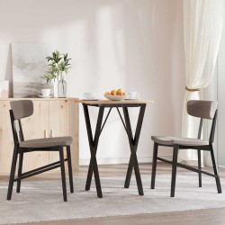 Pieds de table à manger cadre en X 40x40x73 cm acier 561951561951