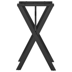 Pieds de table à manger cadre en X 40x40x73 cm acier 561951561951