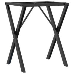 Pieds de table à manger cadre en X 60x40x73 cm acier 561953561953
