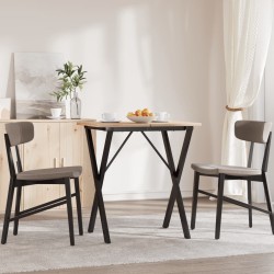 Pieds de table à manger cadre en X 60x40x73 cm acier 561953561953