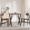 Pieds de table à manger cadre en X 60x40x73 cm acier 561953561953