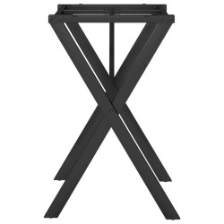 Pieds de table à manger cadre en X 60x40x73 cm acier 561953561953