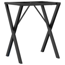 Pieds de table à manger cadre en X 60x40x73 cm acier 561953561953