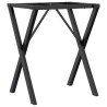 Pieds de table à manger cadre en X 60x40x73 cm acier 561953561953