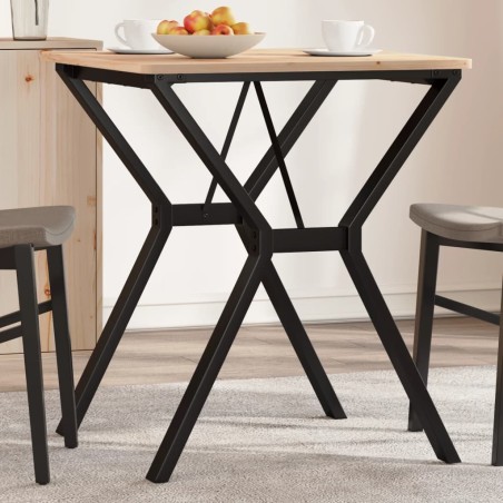 Pieds de table à manger cadre en Y 60x60x73 cm acier 561954561954