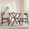 Pieds de table à manger cadre en Y 60x60x73 cm acier 561954561954