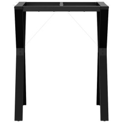 Pieds de table à manger cadre en Y 60x60x73 cm acier 561954561954
