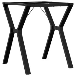 Pieds de table à manger cadre en Y 60x60x73 cm acier 561954561954