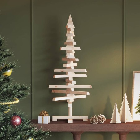 | Arbre de Noël en bois | naturel 90 cm Bois massif en pin 561956561956