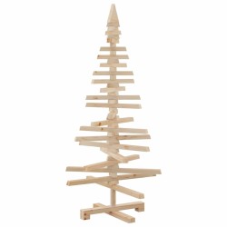 Arbre de Noël en bois pour décoration 120 cm bois massif de pin 561957561957