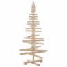Arbre de Noël en bois pour décoration 120 cm bois massif de pin 561957561957
