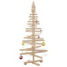 Arbre de Noël en bois pour décoration 120 cm bois massif de pin 561957561957