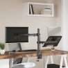 Support de moniteur noir acier VESA 75/100 mm 561958561958