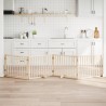 Barrière pour chien avec porte pliable 4 panneaux 320 cm Bois de peuplier 561959561959