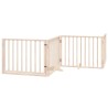 Barrière pour chien avec porte pliable 4 panneaux 320 cm Bois de peuplier 561959561959