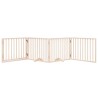 Barrière pour chien avec porte pliable 4 panneaux 320 cm Bois de peuplier 561959561959