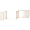 Barrière pour chien avec porte pliable 4 panneaux 320 cm Bois de peuplier 561959561959