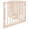 Barrière pour chien avec porte pliable 4 panneaux 320 cm Bois de peuplier 561959561959