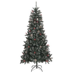 Sapin de Noël artificiel avec support Vert 240 cm PVC 561960561960