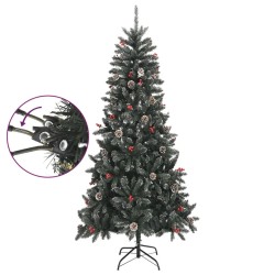 Sapin de Noël artificiel avec support Vert 240 cm PVC 561960561960