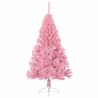 Demi sapin de Noël artificiel avec support Rose 150 cm PVC 561962561962