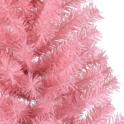Demi sapin de Noël artificiel avec support Rose 150 cm PVC 561962561962