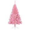Demi sapin de Noël artificiel avec support Rose 120 cm PVC 561964561964