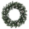 Couronne de Noël avec lumières LED Vert 60 cm PVC 561970561970