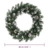 Couronne de Noël avec lumières LED Vert 60 cm PVC 561970561970