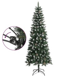 Sapin de Noël artificiel avec support Vert 240 cm PVC 561971561971