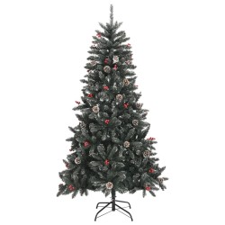 Sapin de Noël artificiel avec support Vert 180 cm PVC 561972561972