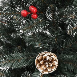 Sapin de Noël artificiel avec support Vert 180 cm PVC 561972561972