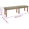 banc Naturel 160 x 35 x 45 cm Bois de mangue massif 561978561978