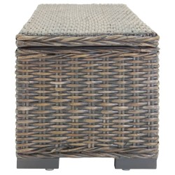 Boîte de rangement Gris 110 cm Rotin kubu naturel et acajou 561980561980