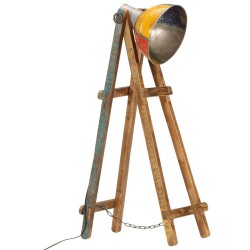 Lampadaire multicolore E27 bois massif de manguier 561982561982