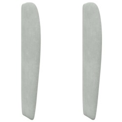 Oreille de tête de lit Gris clair 80 x 23 x 6 cm Velours 561990561990
