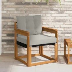 Canapé d’extérieur Bois d'acacia massif et Textilène 561994561994