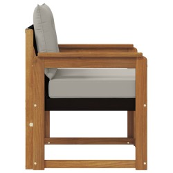 Canapé d’extérieur Bois d'acacia massif et Textilène 561994561994