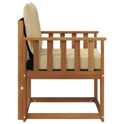 Canapé d’extérieur Bois d'acacia massif et Textilène Naturel 562000562000