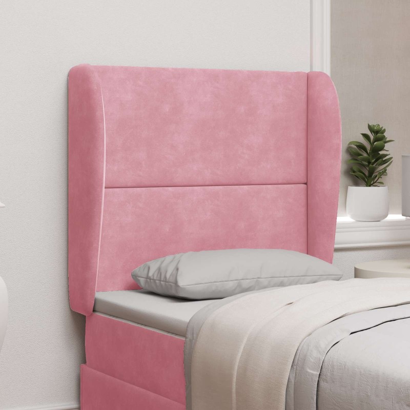 Oreille de tête de lit Rose 80 x 23 x 6 cm Velours 562003562003