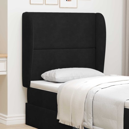 Oreille de tête de lit Noir 80 x 23 x 6 cm Velours 562012562012