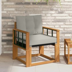 Canapé d’extérieur Bois d'acacia massif et Textilène 562027562027