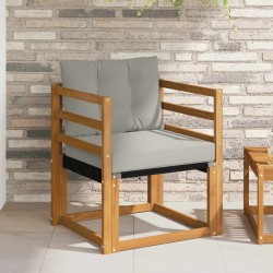 Canapé d’extérieur Bois d'acacia massif et Textilène 562040562040