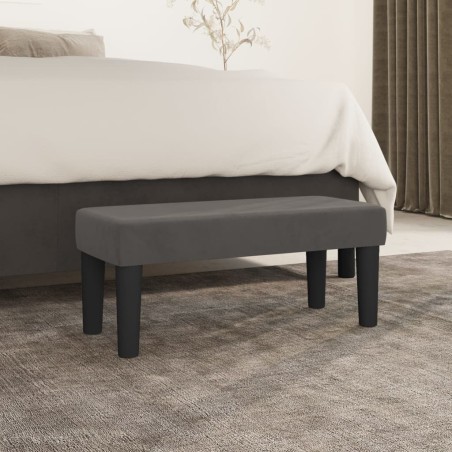 Banc Gris foncé 70x30x30 cm Velours 562049562049