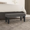 Banc Gris foncé 70x30x30 cm Velours 562049562049