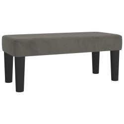 Banc Gris foncé 70x30x30 cm Velours 562049562049