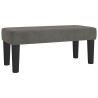 Banc Gris foncé 70x30x30 cm Velours 562049562049