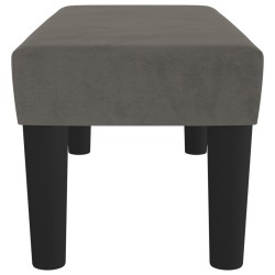 Banc Gris foncé 70x30x30 cm Velours 562049562049