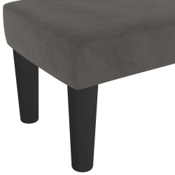 Banc Gris foncé 70x30x30 cm Velours 562049562049
