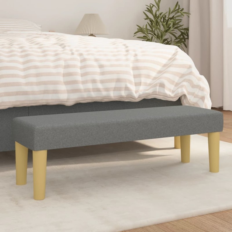 Banc Gris foncé 100x30x30 cm Tissu 562052562052